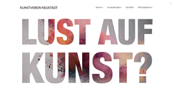 Desktop Screenshot of kunstverein-nw.de