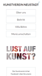 Mobile Screenshot of kunstverein-nw.de